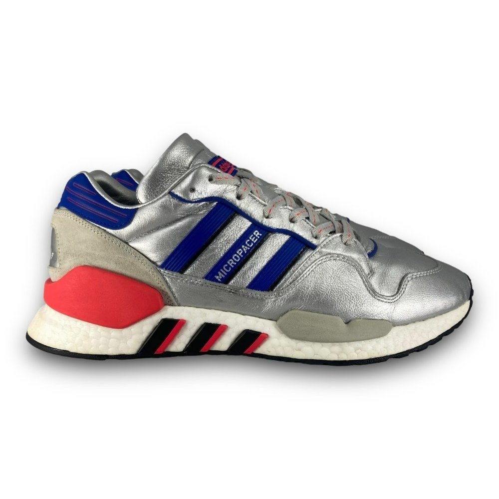 adidas Micropacer Men's Silver Blue Pink Accent Sneakers